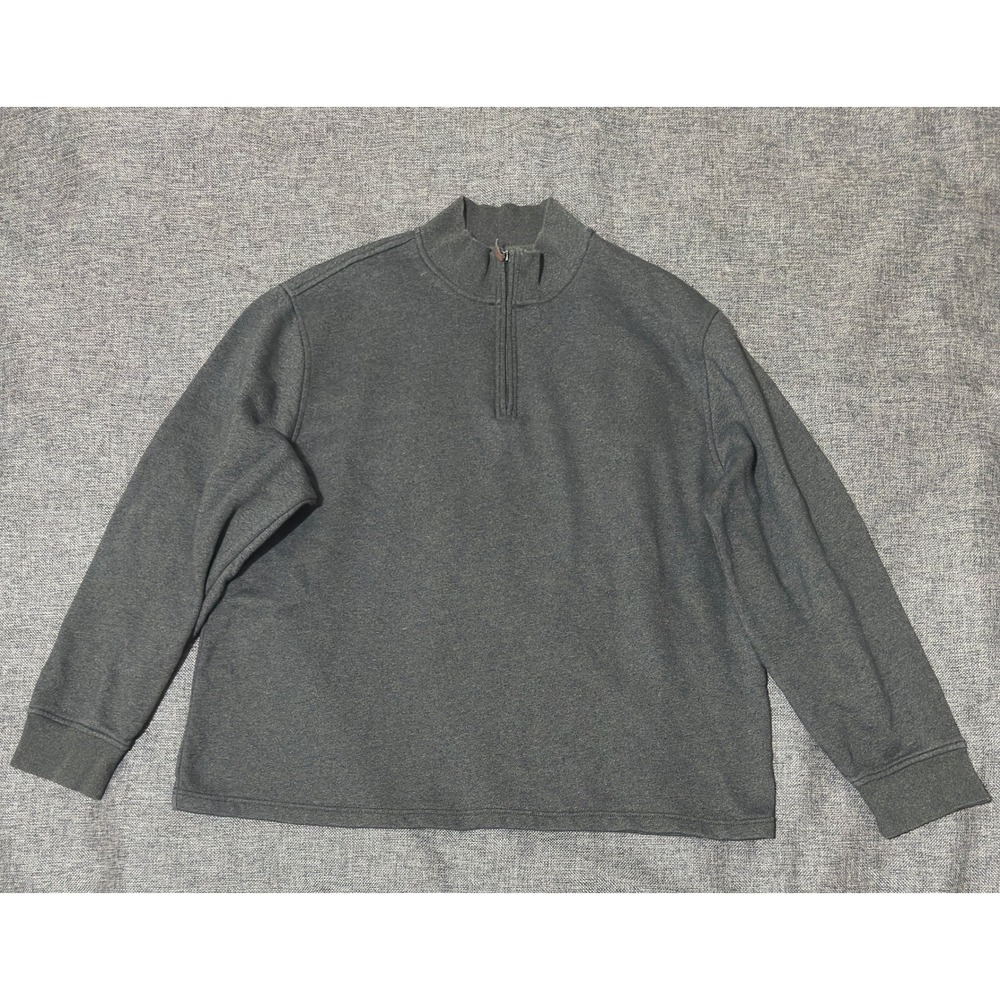 George Mens XL Quarter Zip Pullover Fleece Lined Mock Neck GM31Y001016
